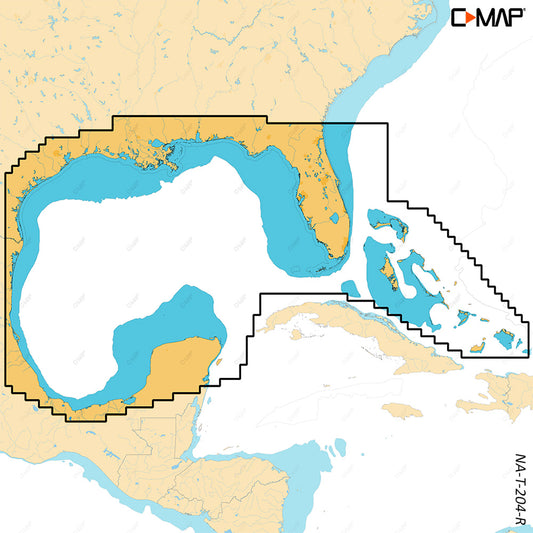 C-MAP REVEAL X - Gulf of Mexico  Bahamas [M-NA-T-204-R-MS] | C-Map Discover x / Reveal X by C-MAP 