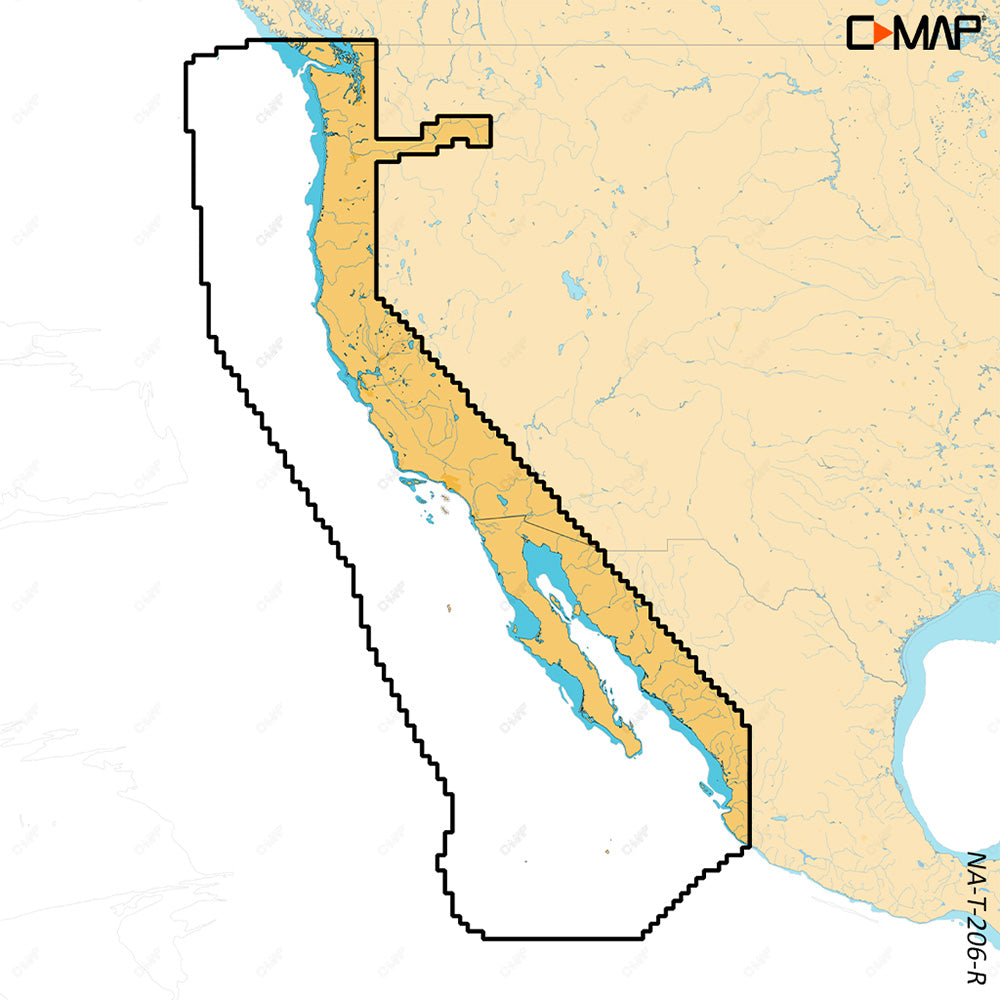 C-MAP REVEAL X - U.S. West Coat  Baja California [M-NA-T-206-R-MS] | C-Map Discover x / Reveal X by C-MAP 