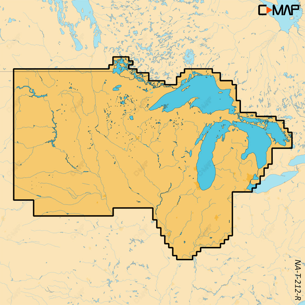 C-MAP REVEAL X - U.S. Lakes North Central [M-NA-T-212-R-MS] | C-Map Discover x / Reveal X by C-MAP 