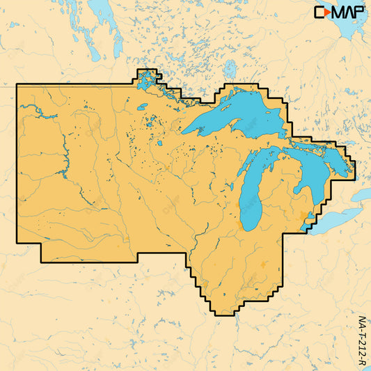 C-MAP REVEAL X - U.S. Lakes North Central [M-NA-T-212-R-MS] | C-Map Discover x / Reveal X by C-MAP 