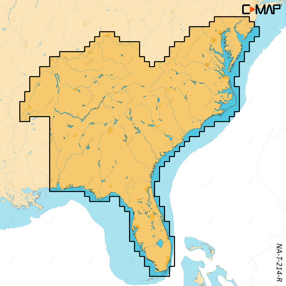 C-MAP REVEAL X - U.S. Lakes South East [M-NA-T-214-R-MS] | C-Map Discover x / Reveal X by C-MAP 