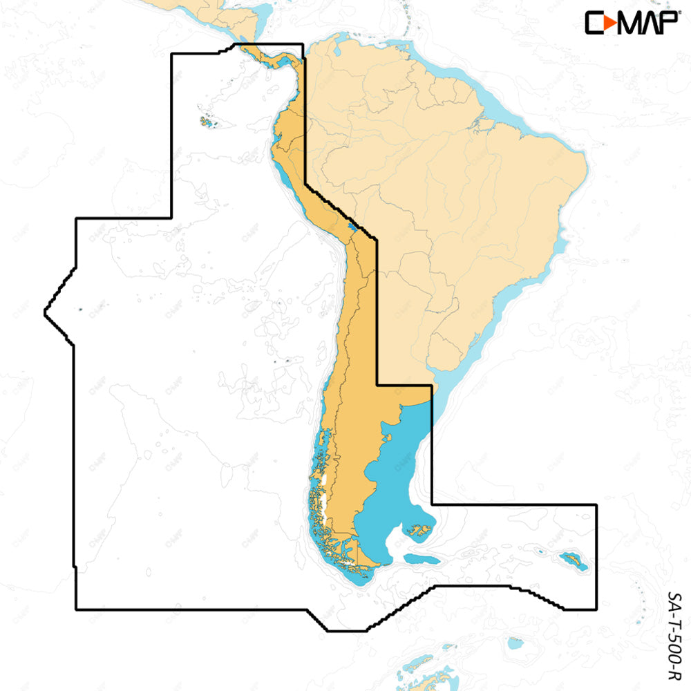 C-MAP REVEAL X - Costa Rica Chile  Falklands [M-SA-T-500-R-MS] | C-Map Discover x / Reveal X by C-MAP 