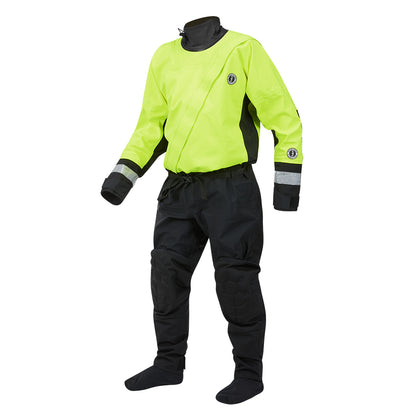 Mustang MSD576 Water Rescue Dry Suit - Fluorescent Yellow Green-Black - XL [MSD57602-251-XL-101]