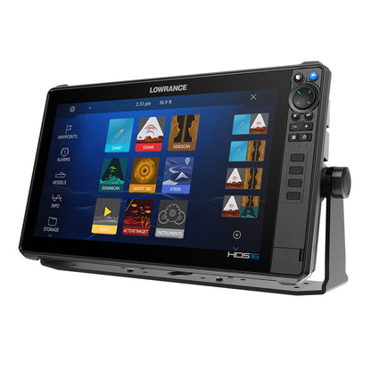 Lowrance HDS PRO 16 - w/ Preloaded C-MAP DISCOVER OnBoard - No Transducer [000-16005-001] | GPS - Fishfinder Combos by Lowrance 