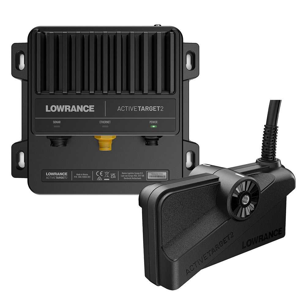 Lowrance ActiveTarget 2 Live Sonar w/Transducer (Module + XDCR+ Mounts) [000-15959-001] | Fishfinder Only by Lowrance 