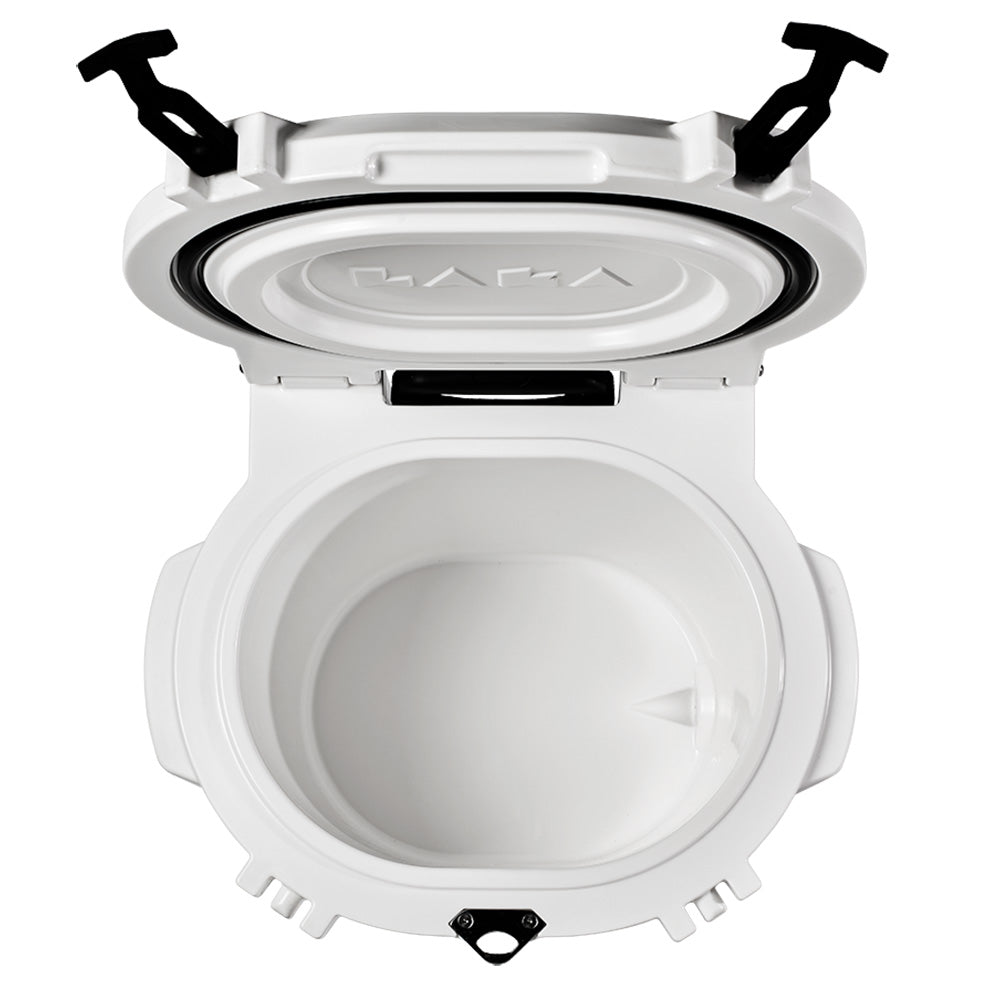 LAKA Coolers 30 Qt Cooler w/Telescoping Handle  Wheels - White [1079]