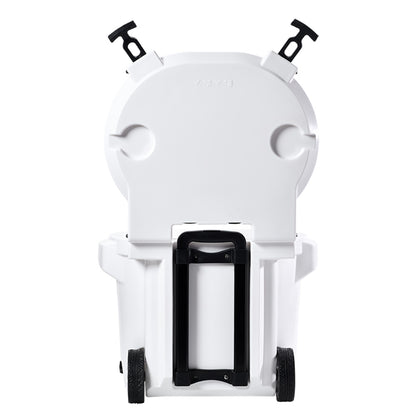 LAKA Coolers 30 Qt Cooler w/Telescoping Handle  Wheels - White [1079]