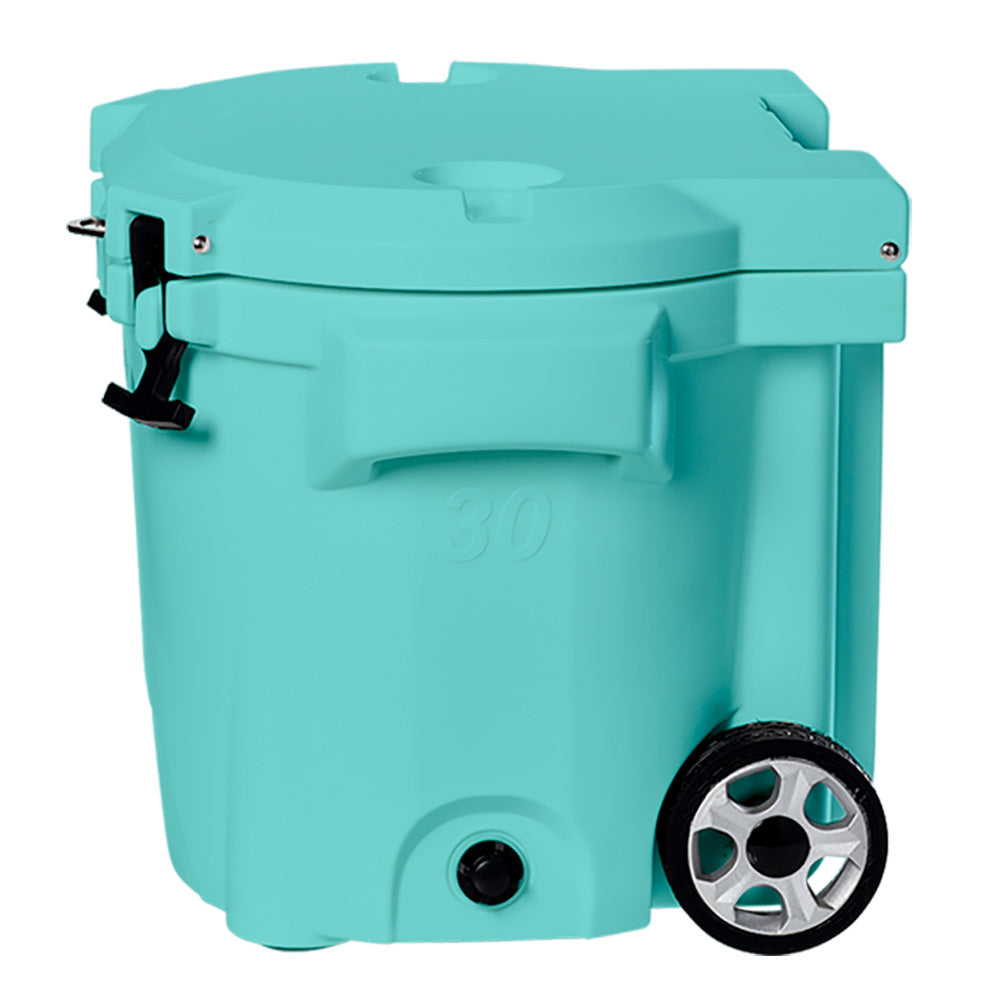 LAKA Coolers 30 Qt Cooler w/Telescoping Handle  Wheels - Seafoam [1082]
