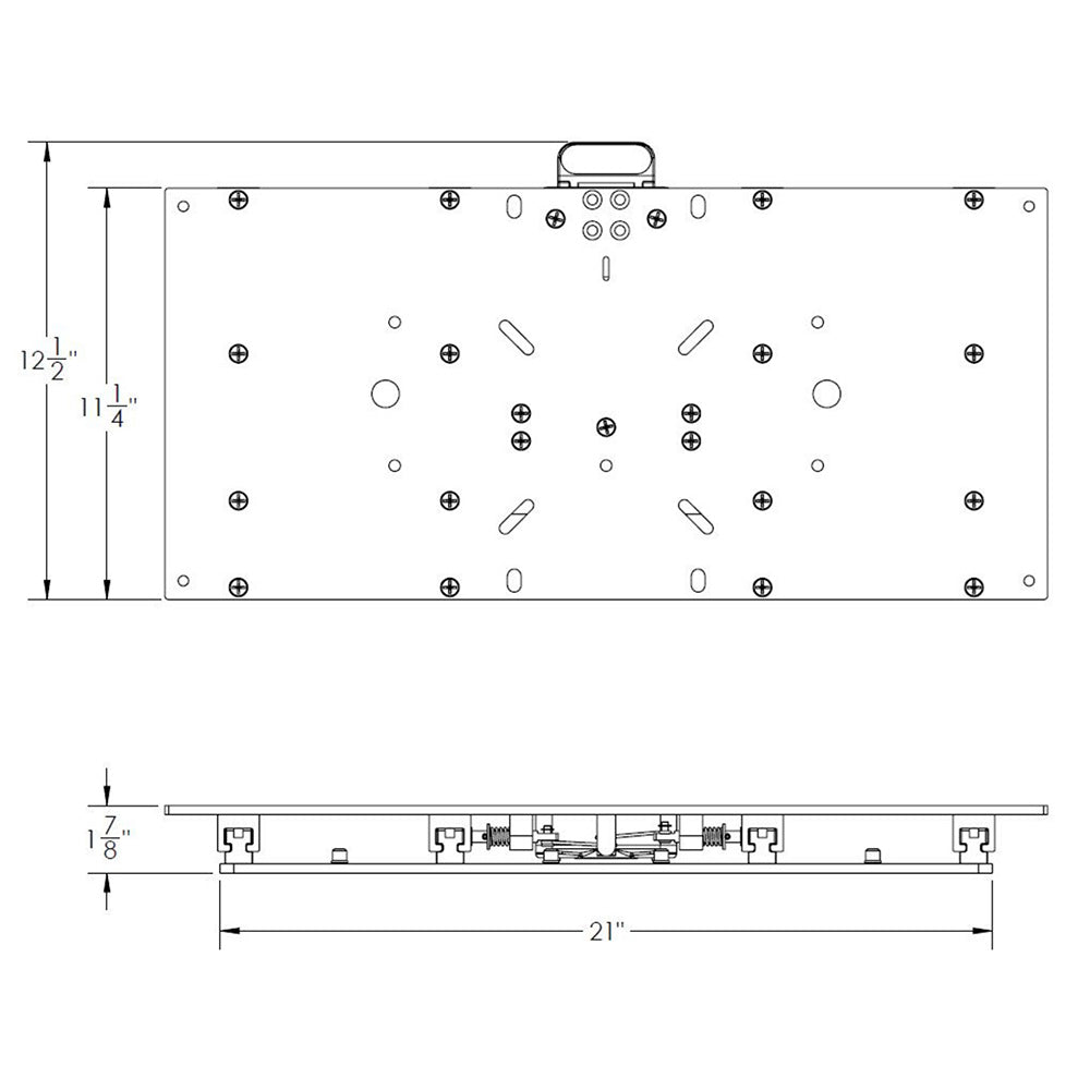 TACO 11-1/8" x 24" Manual Seat Slide [M20-2411]