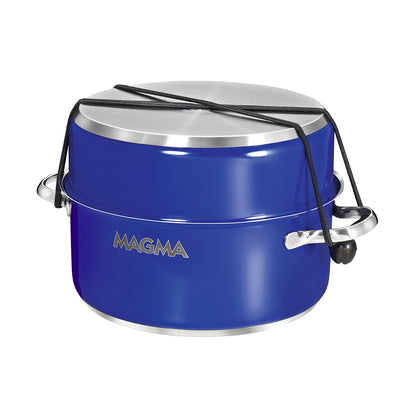 Magma Nestable 10 Piece Induction Non-Stick Enamel Finish Cookware Set - Cobalt Blue