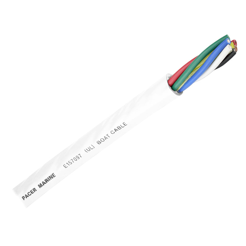 Pacer Round 6 Conductor Cable - 500 - 16/6 AWG - Black, Brown, Red, Green, Blue  White