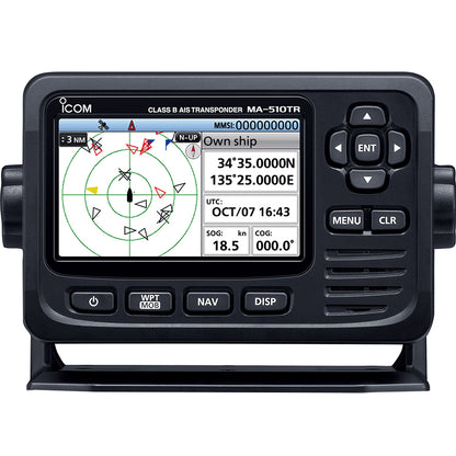 Icom MA-510TR AIS Transponder w/Antenna  4.3" Display [MA510TR 13] | AIS Systems by Icom 