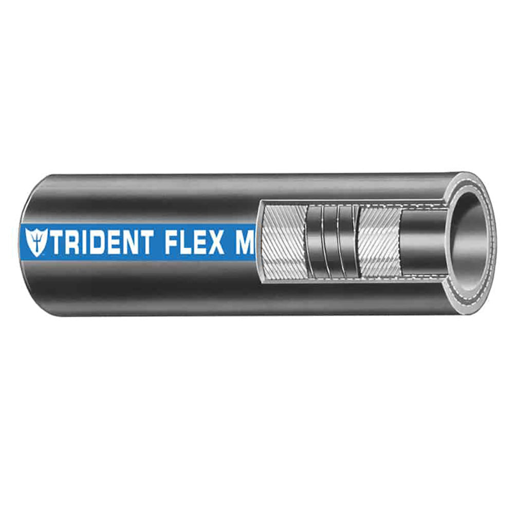 Trident Marine 1-1/2" Flex Marine Wet Exhaust  Water Hose - Black - Sold by the Foot [250-1126-FT] | Fuel Systems by Trident Marine 