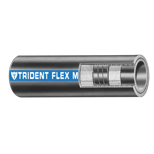 Trident Marine 1-1/4" Flex Marine Wet Exhaust  Water Hose - Black - Sold by the Foot [100-1146-FT] | Fuel Systems by Trident Marine 