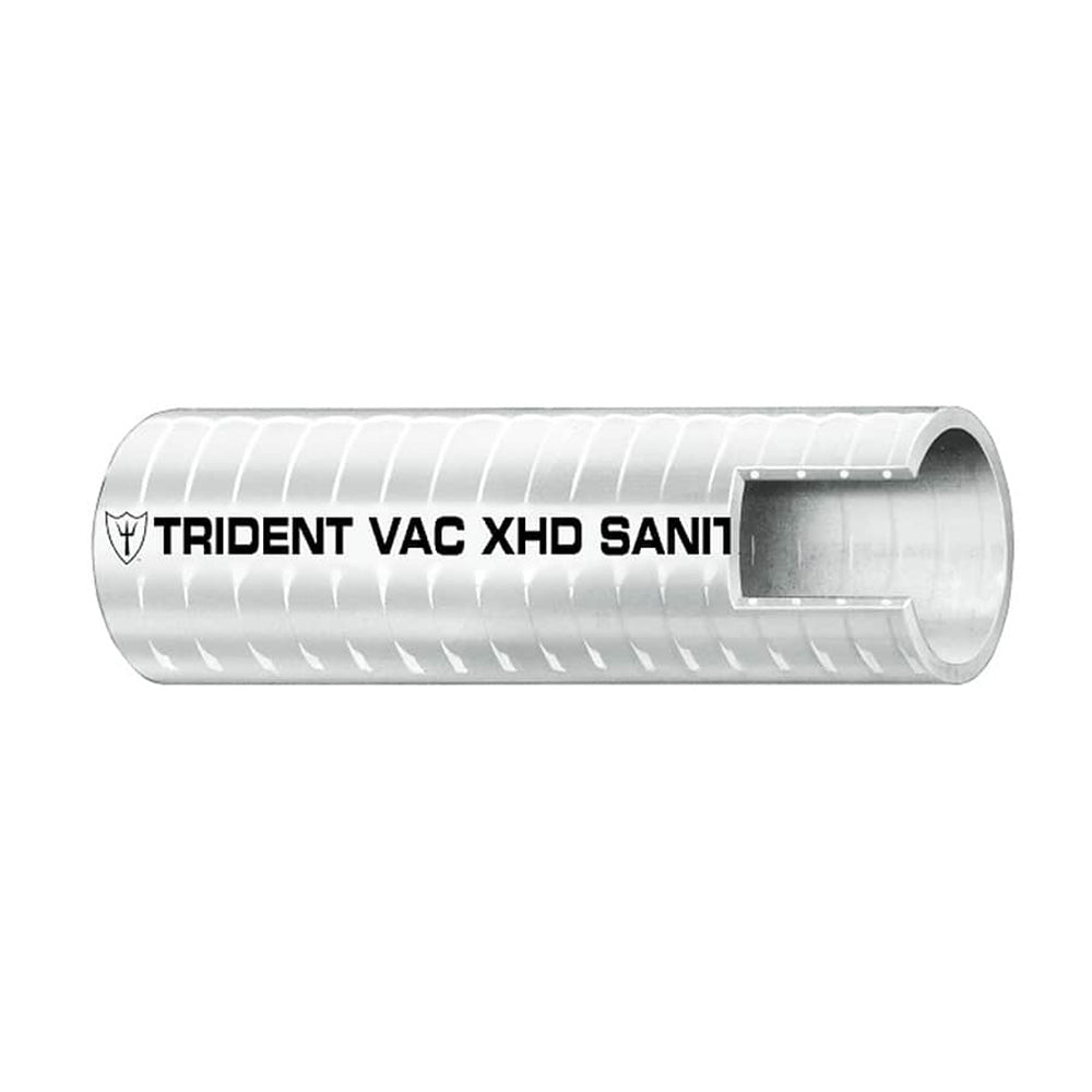 Trident Marine 1" VAC XHD Sanitation Hose - Hard PVC Helix - White - Sold by the Foot [148-1006-FT] | Hose by Trident Marine 