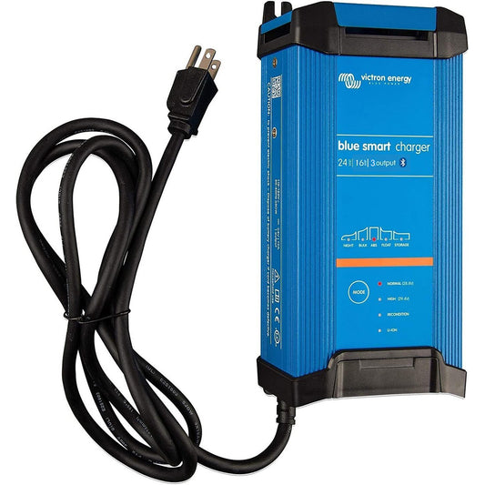 Victron Blue Smart IP22 24VDC 16A 3 Bank 120V Charger - Dry Mount