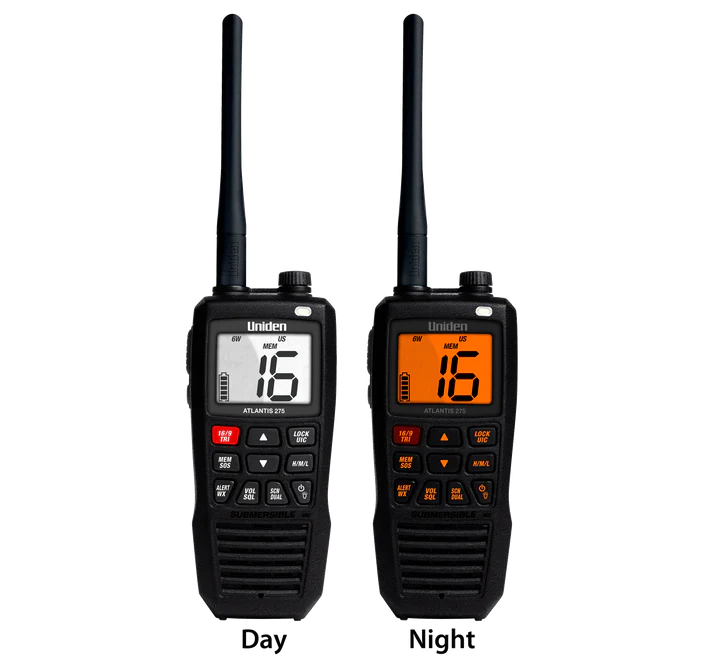 Uniden Atlantis 275 Floating Handheld VHF Marine Radio