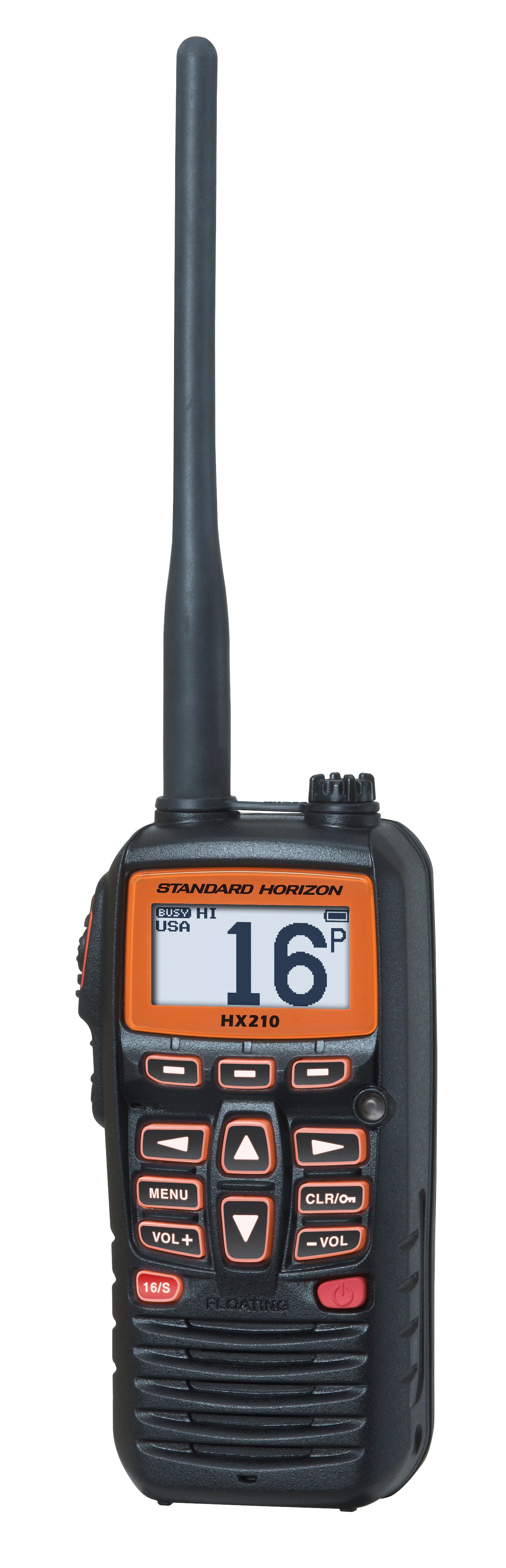 Standard Horizon HX210 6W Floating Handheld Marine VHF Transceiver